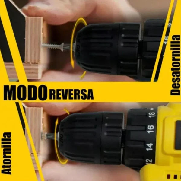 KIT DEWALT ORIGINAL: Taladro de Alto Impacto Inalámbrico + 26 ACCESORIOS [2 BATERIAS de 48V]