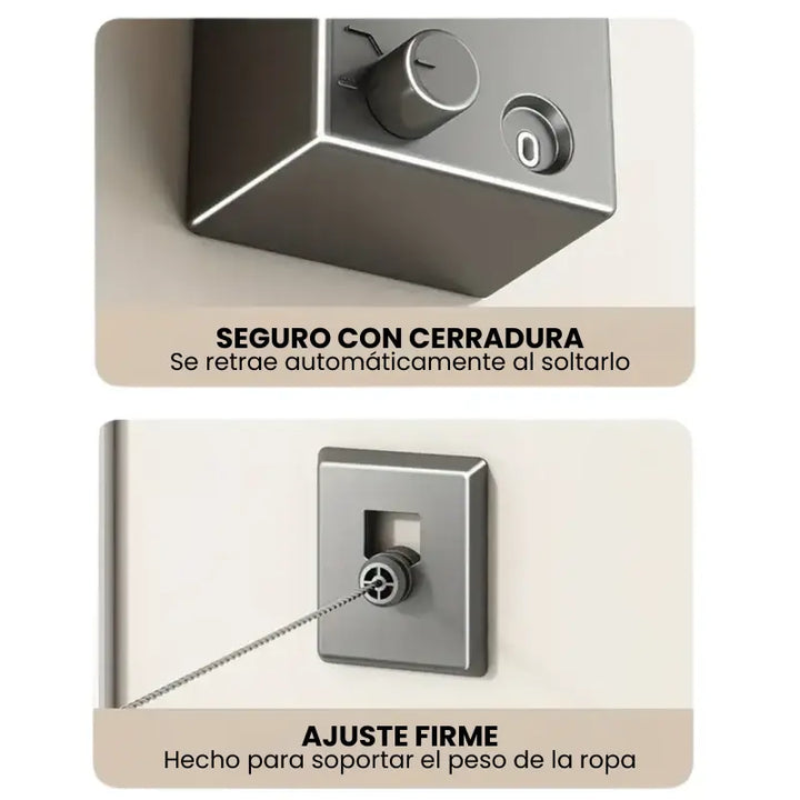 Tendedero Retráctil Invisible Tazzi
