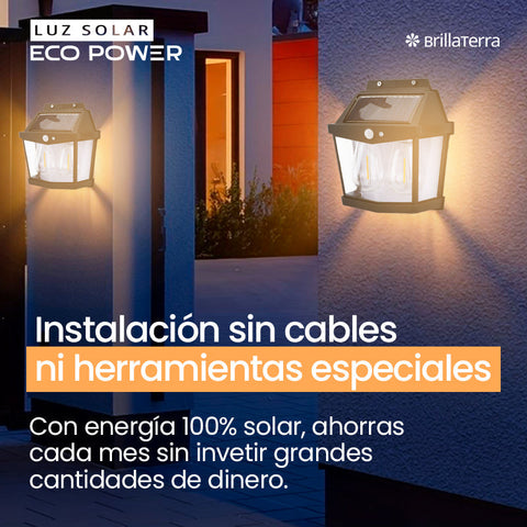 Luz Solar EcoPower con Doble Bombilla