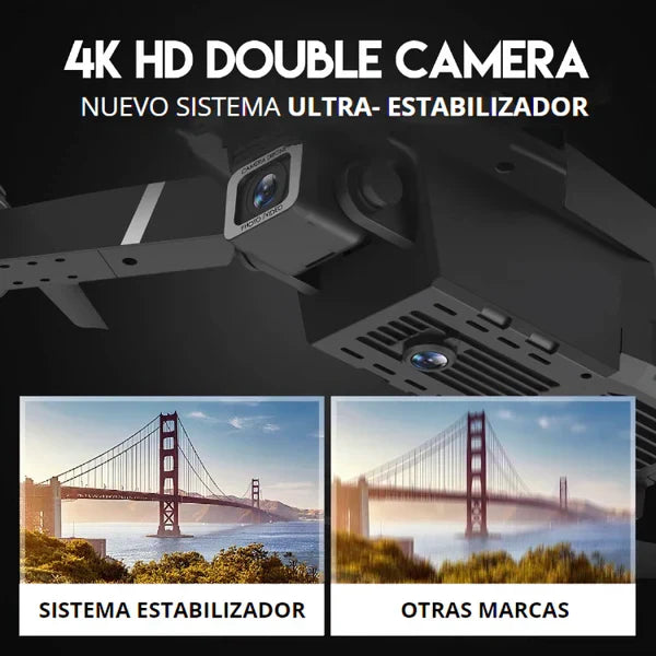ÚLTIMAS 13 UNIDADES | FlyDrone™ Pro - Cámara Visión Nocturna y Sensor Anti Colisión + 2 BATERÍAS
